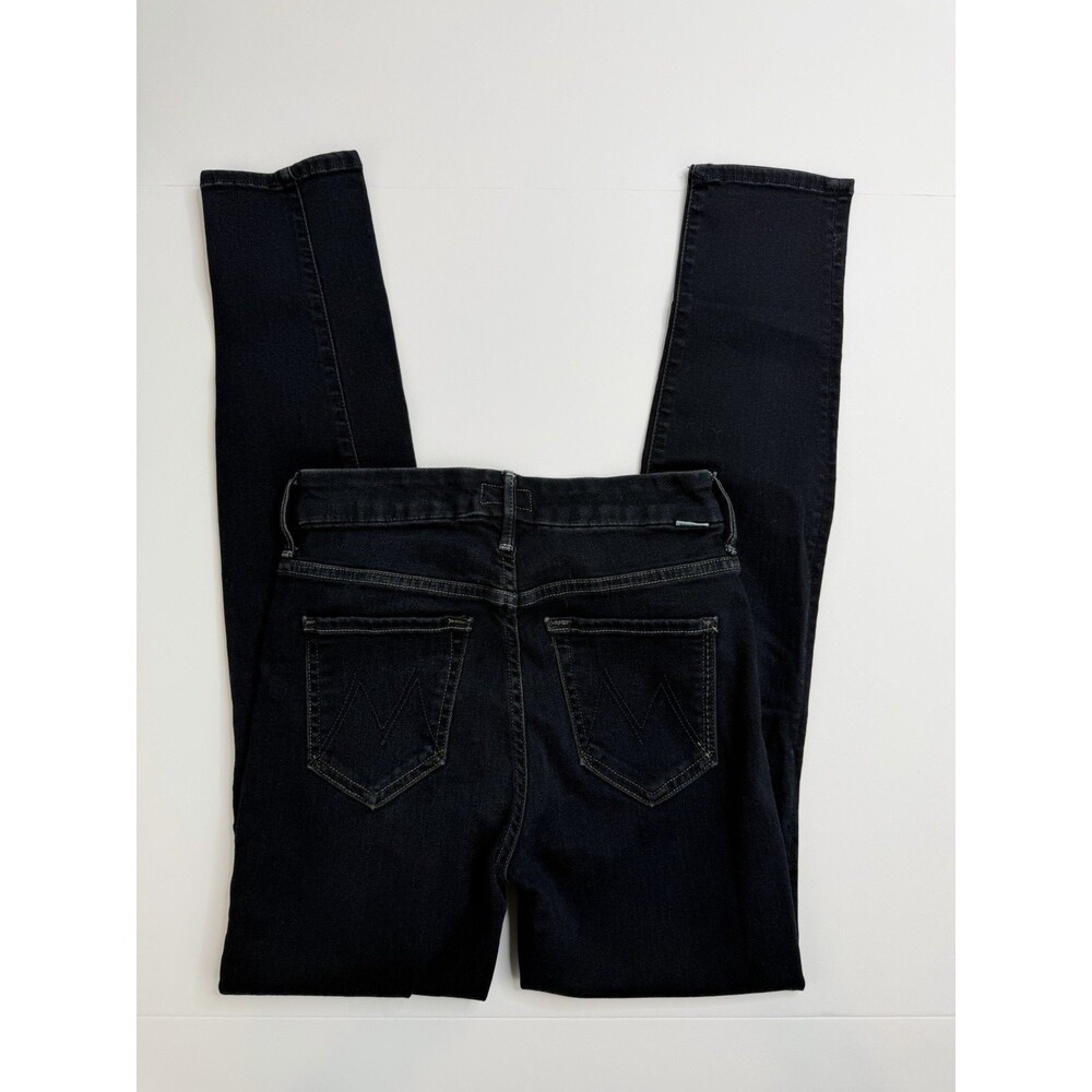 Mother The Looker High Waisted Jeans Womens 25 Blue Coffee Tea or Me Skinny - Picture 4 of 9